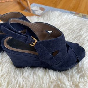 MARNI 6.5 navy suede sandals. Worn twice!